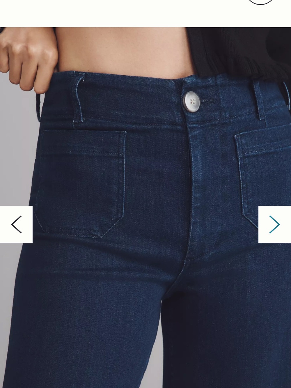 Anthropologie Maeve Colette Crop High-Rise Wide-Leg Jeans NWT Size 24 Tall